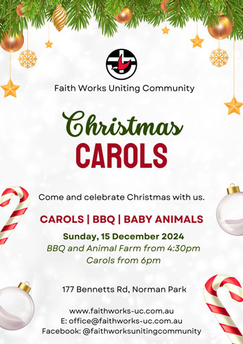 Christmas CAROLS at Faith Works