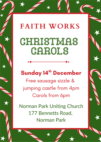Christmas CAROLS at Faith Works